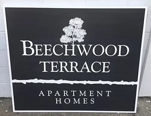 Beechwood Terrace apartment homes sign