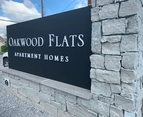 Apartment monument sign face
